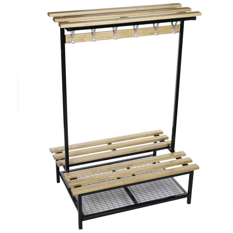Versa Square Frame Double Sided Bench With Optional Shoe Rack