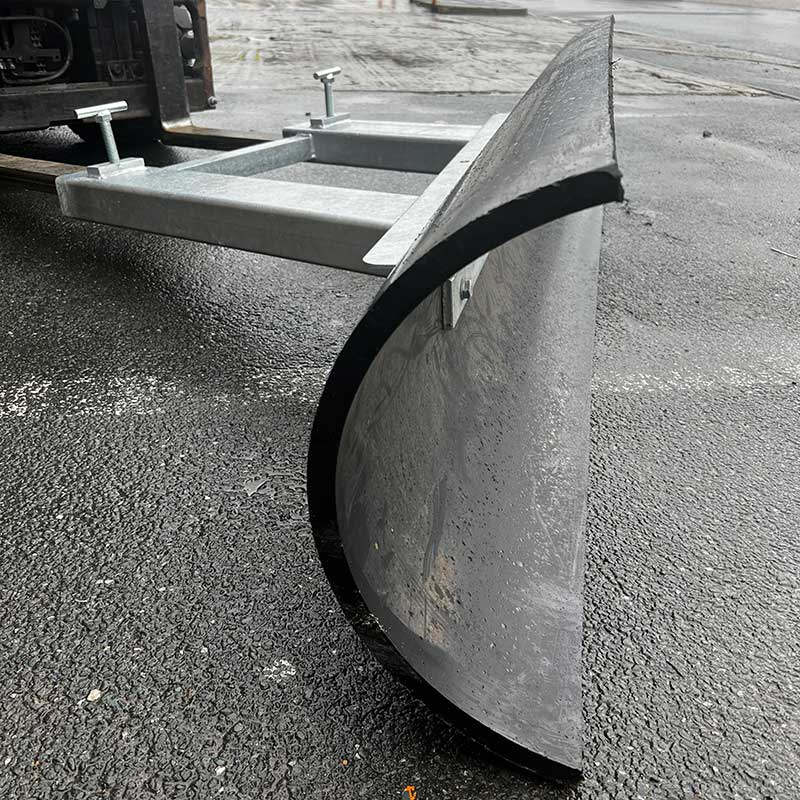 2m snow plough forklift attachment