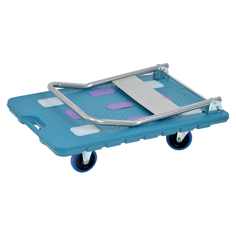 300kg platform trolley with handle folded for storage