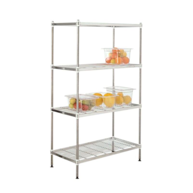 304 grade stainless steel wire shelving bays