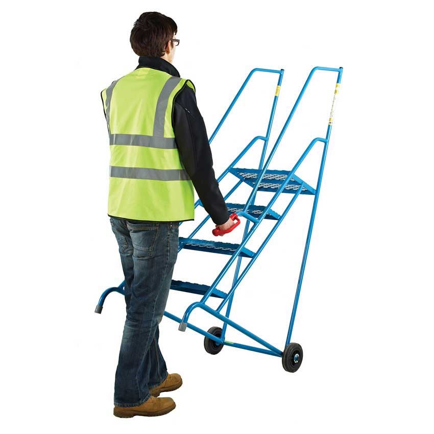 4 Step Expanded Steel Steps In Use