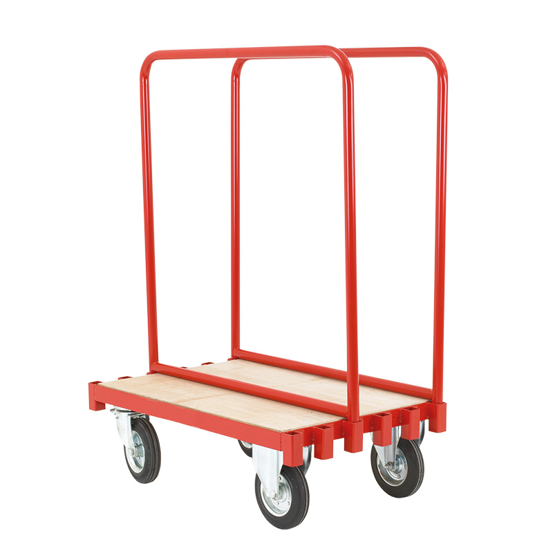 Sheet carrying truck with steel supports