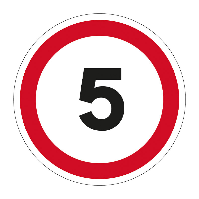 5mph Symbol Graphic Floor Marker