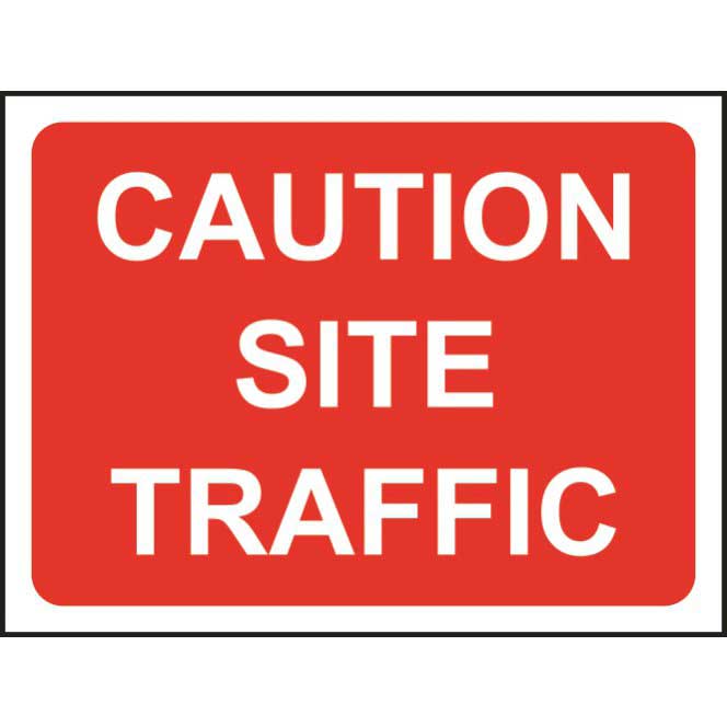 Caution Site Traffic Sign