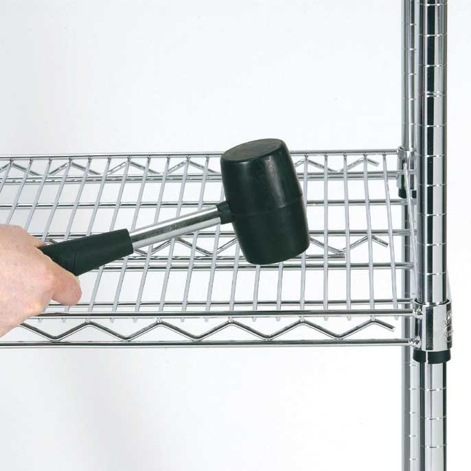 Knock Together Chrome Wire Shelving