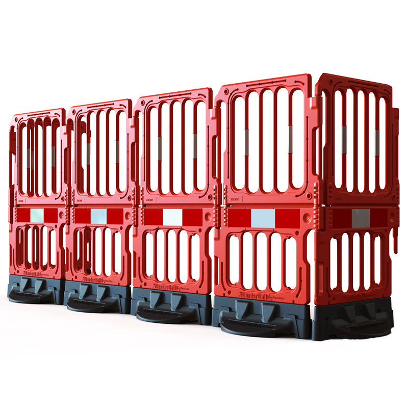 Double Top barriers fitted to a run of WonderWall barriers