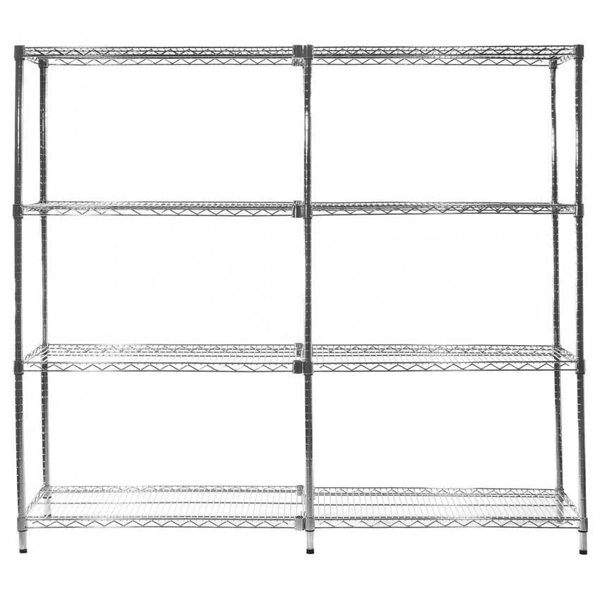 Chrome Wire Shelving - Starter & Extension Bay
