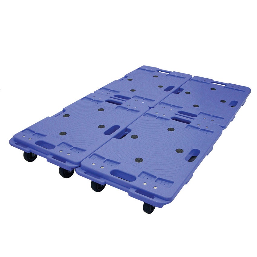 4x Plastic Dollies Linked