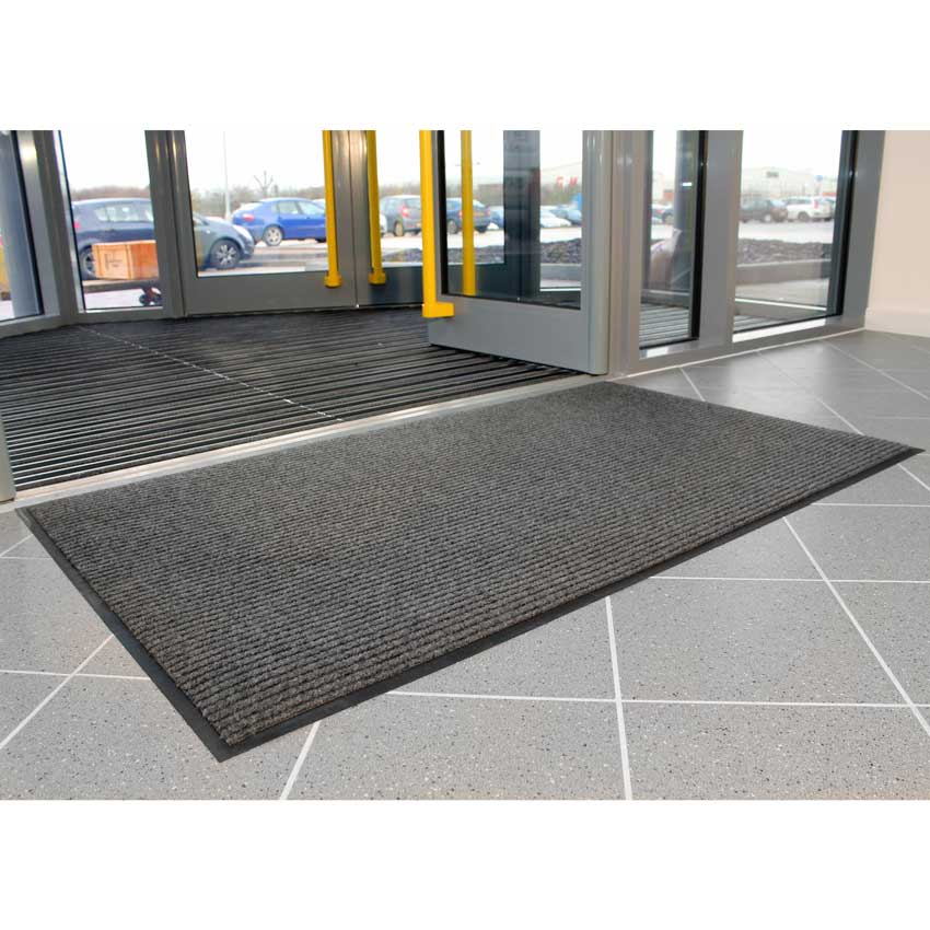 Grey Tough Rib Entrance Mat