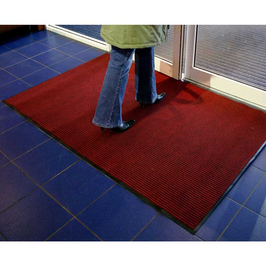 Entrance Mat - Tough Rib Red