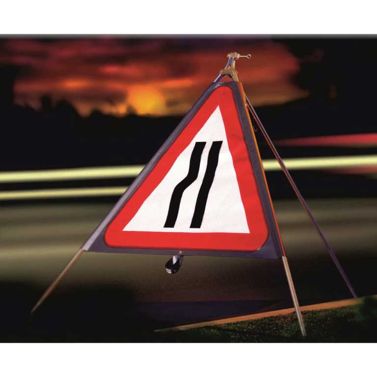 Roll-up road sign