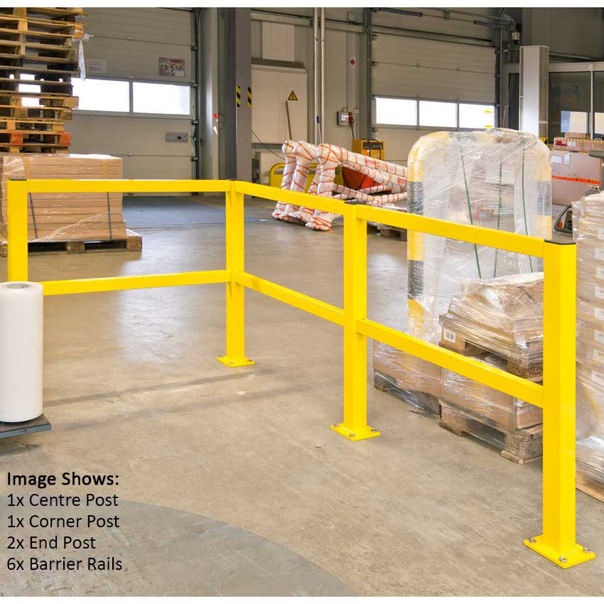 Medium Duty Impact Protection Rails In Warehouse