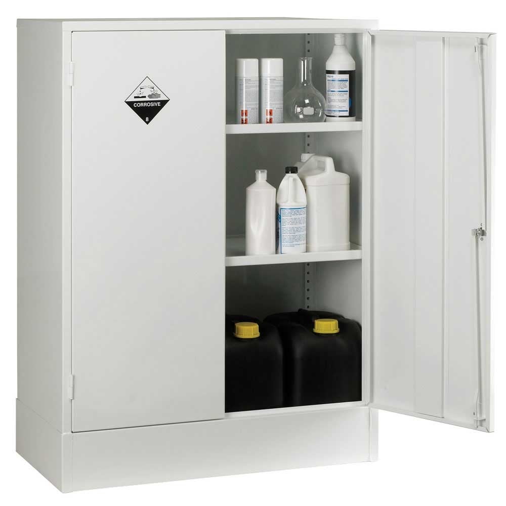 White & Grey Acid hazardous storage cabinets