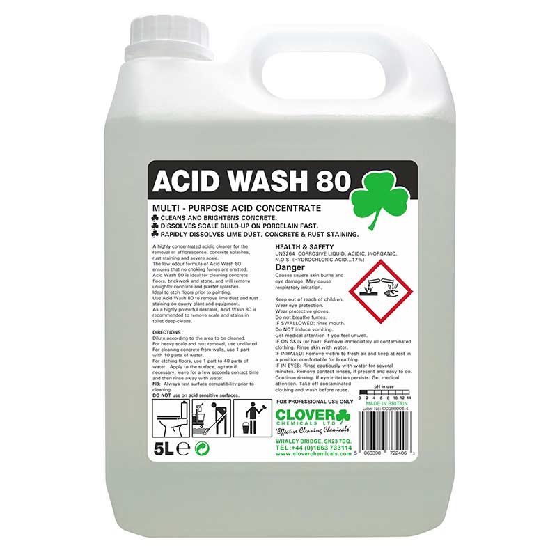 Acid Wash 80 Concrete Cleaner 2 x 5L ESE Direct