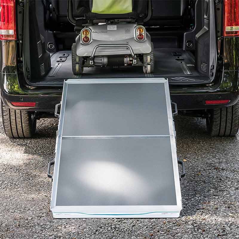 Aerolight broadfold vehicle access ramp