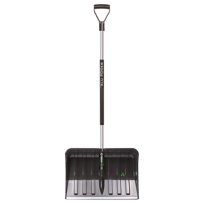 Alu power snow shovel with aluminium shaft