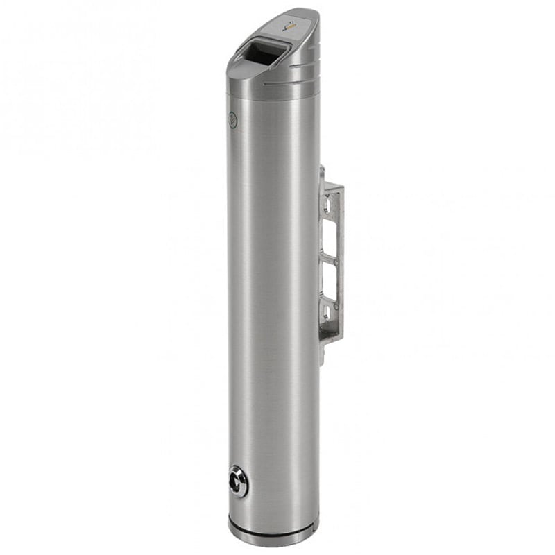 Aluminium wall-mounted cigarette ash bin