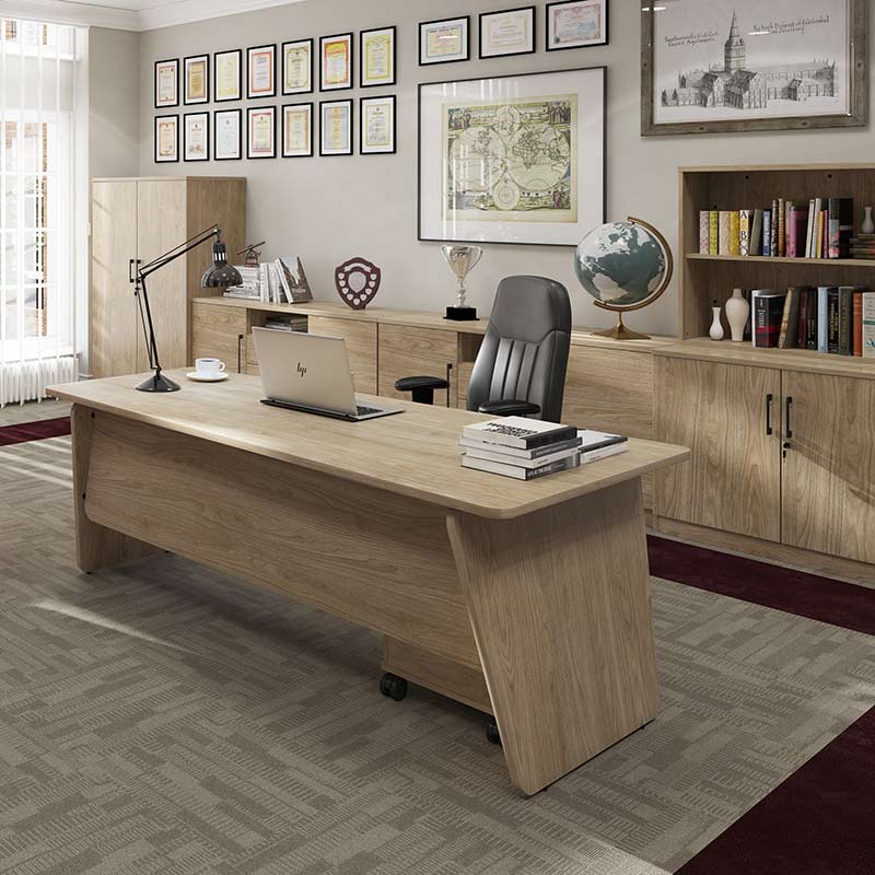 Anson walnut executive office desk