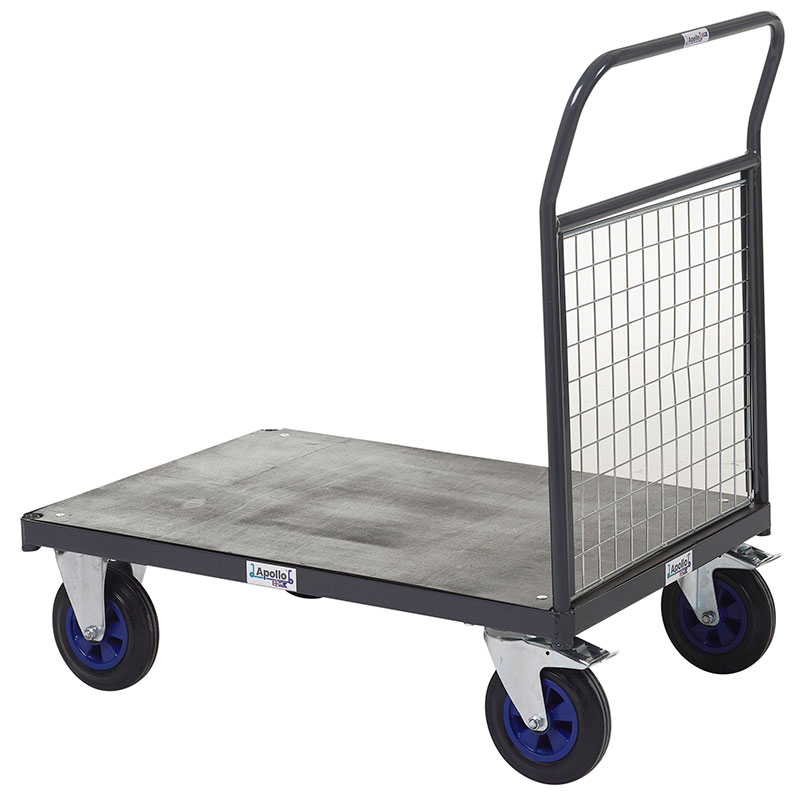 Apollo 600kg platform truck with mesh end