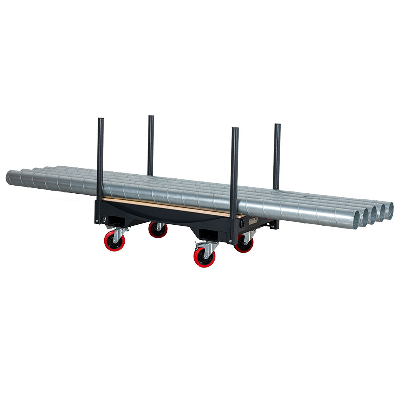 Armorgard FlexiKart used to carry and move ducting
