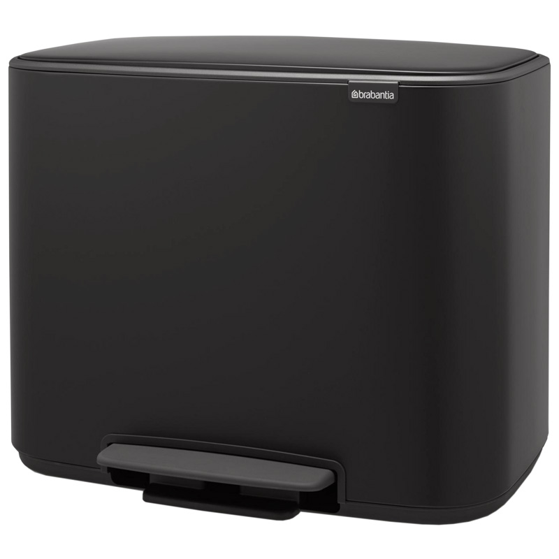 Black Brabantia triple pedal bin