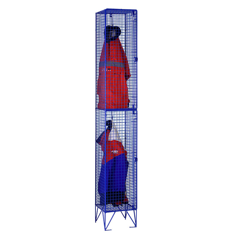 1.9m tall wire mesh locker