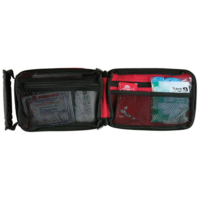 Burnshield and St John Ambulance first aid kit for burns