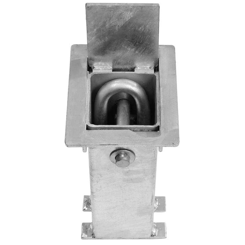 Cast in locking loop for motorbikes