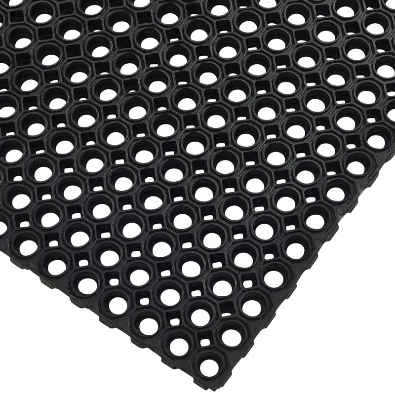 Cellmax black rubber duckboard matting