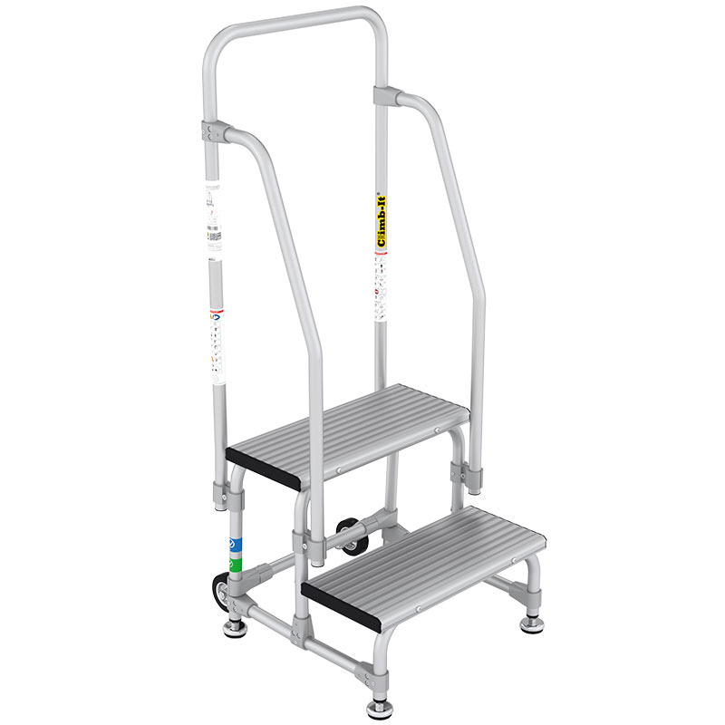 Climb-It 2-tread working warehouse steps