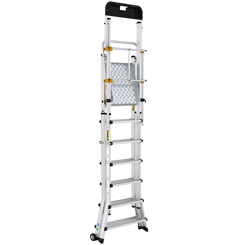 climb-It telescopic platform steps folded