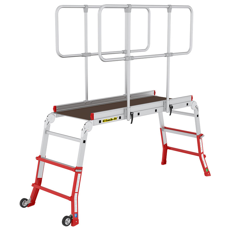 Climb-It telescopic work platform extended height of 970mm with 4 treads