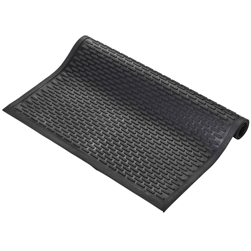 Coba-scrape black rubber entrance mat