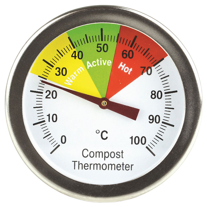 Compost thermometer gauge