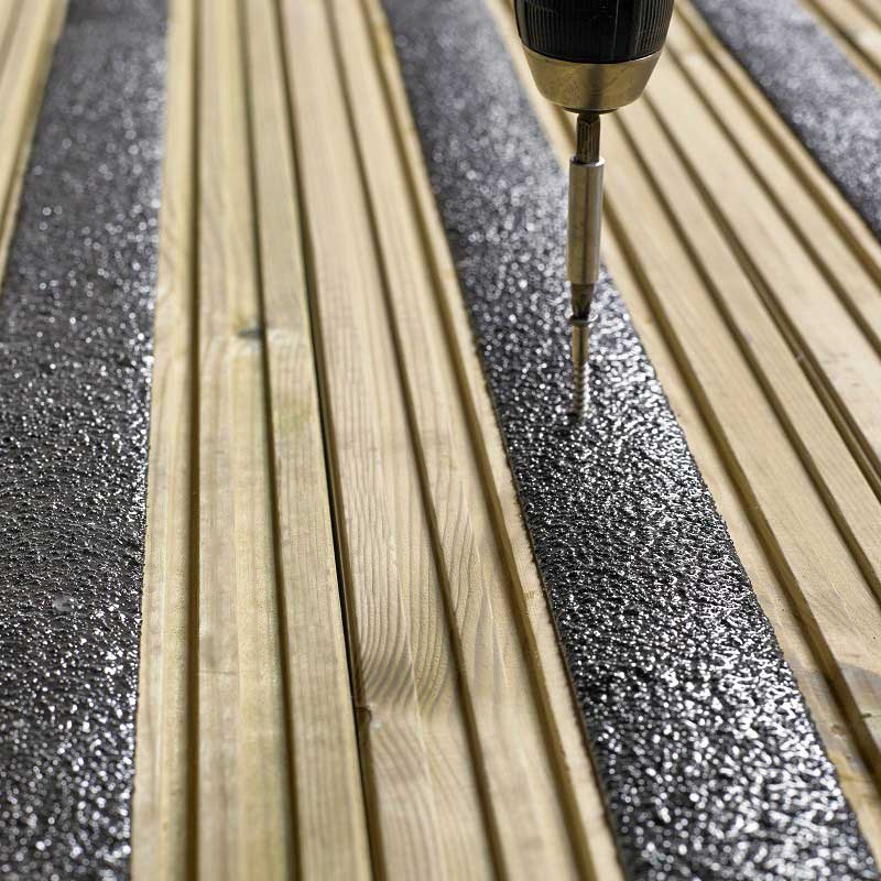 convex anti-slip decking strips