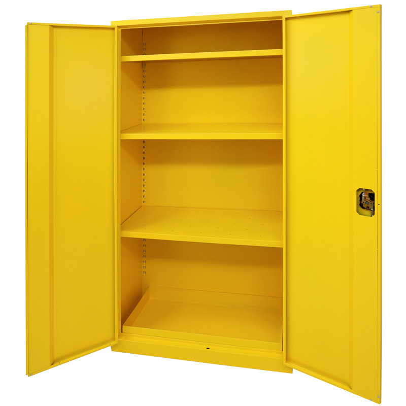 COSHH cabinet with 18L sump and 3 shelves