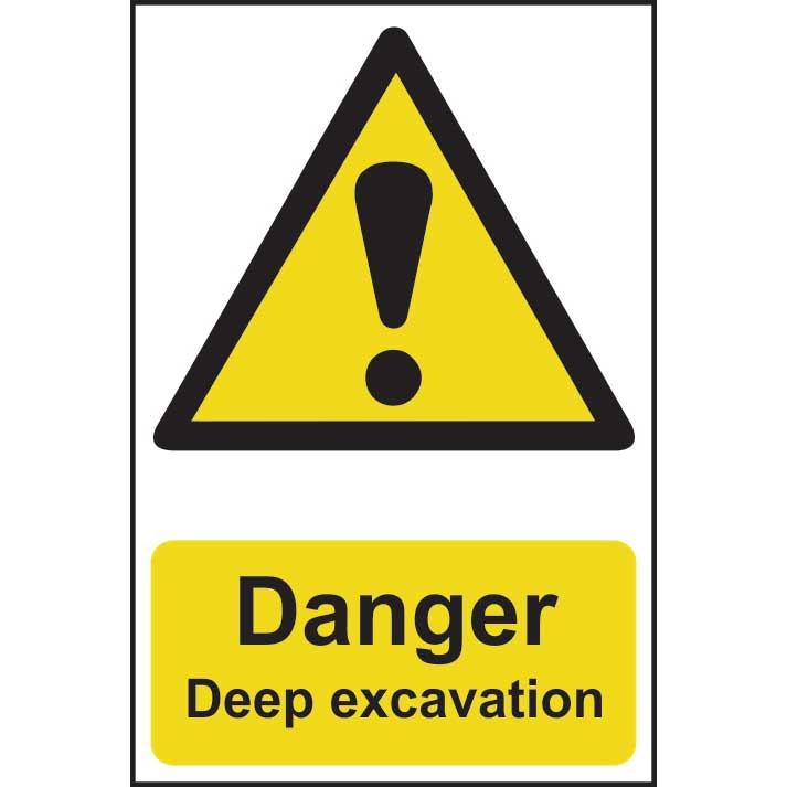 Danger Deep Excavation Sign