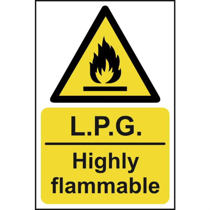 LPG Highly Flammabe Sign - 300 x 200mm