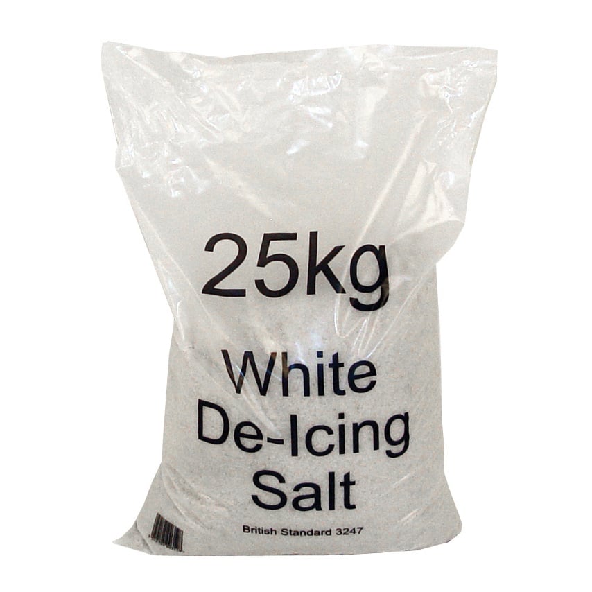 Bulk White Road De-icing Rock Salt, Bags 