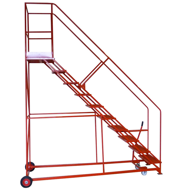 Easy slope 45 degree platform safety steps 1m wide - 10 tread