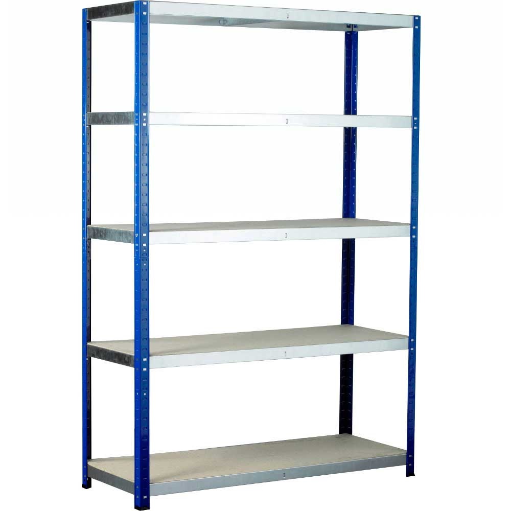 Ecorax shelving with 5 chipboard shelves
