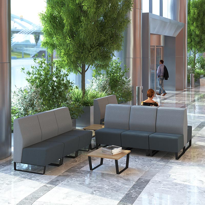 Encore modular sofa in reception area