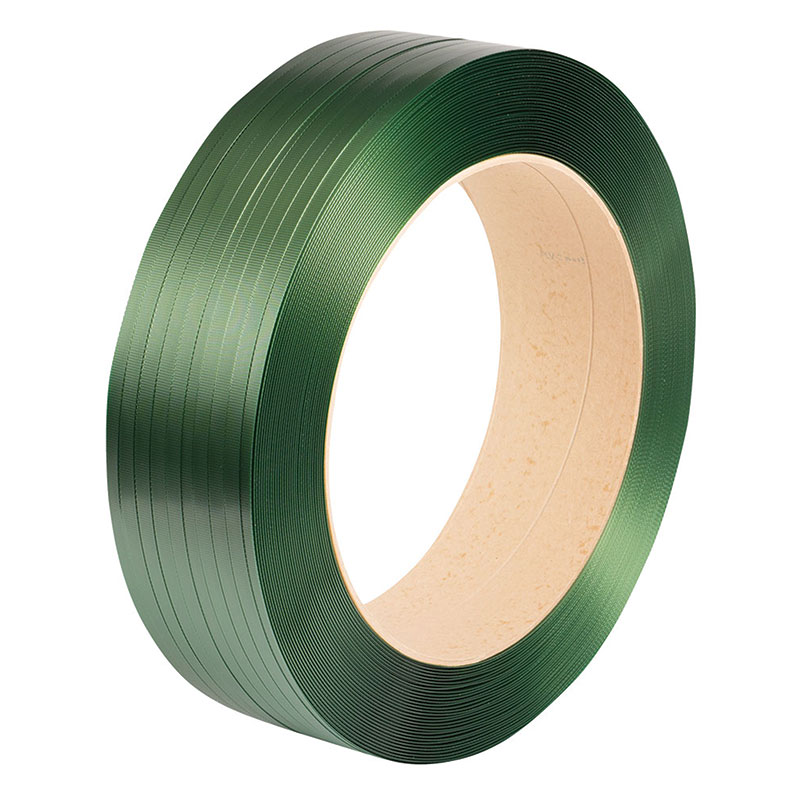 Green Extruded polyester strapping reel