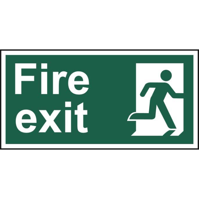 Final Exit Right Sign