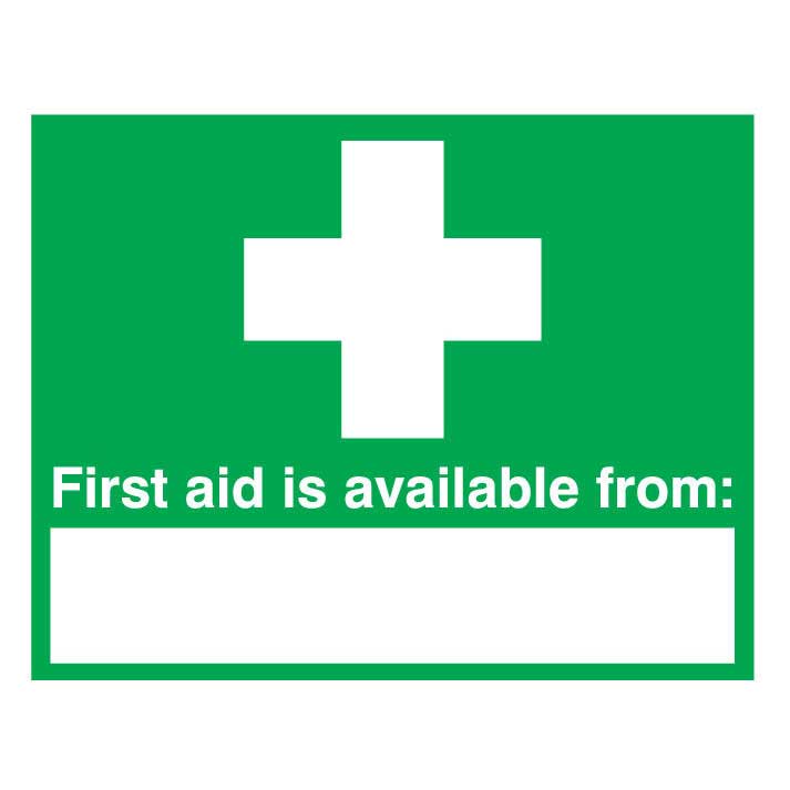 First Aid Is Available From Sign