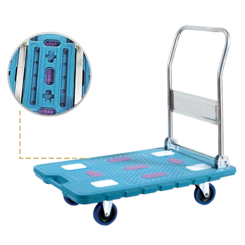 300kg folding platform trolley with strengthening bars