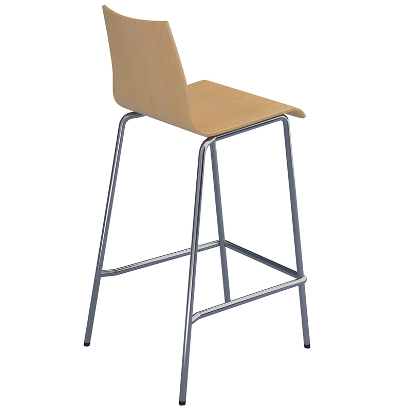 Fundamental stool with beech seat
