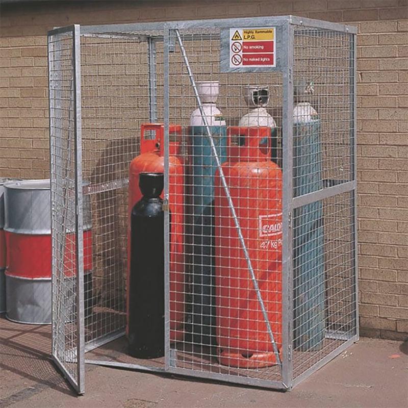 Galvanised steel mesh cylinder cage