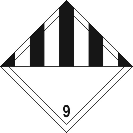 General Hazard 9 Diamond Labels