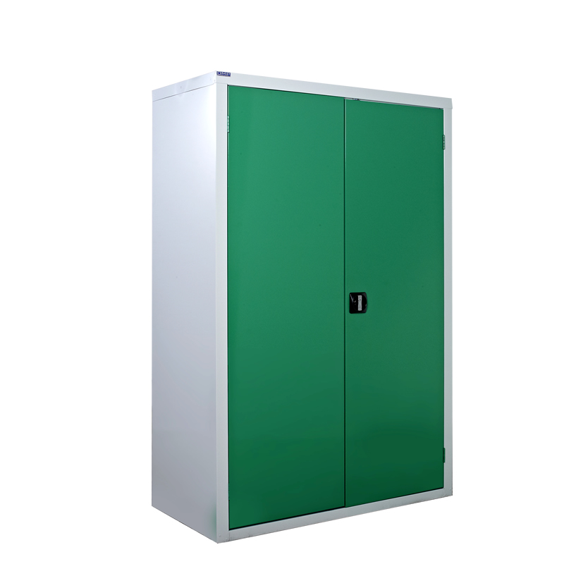 Metal double door cupboard discount